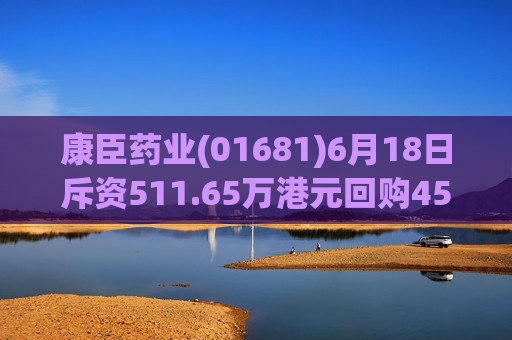 康臣药业(01681)6月18日斥资511.65万港元回购45.5万股