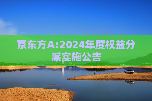 京东方A:2024年度权益分派实施公告