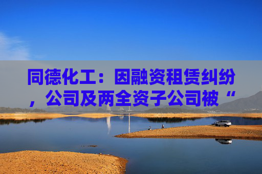 同德化工：因融资租赁纠纷，公司及两全资子公司被“限高”