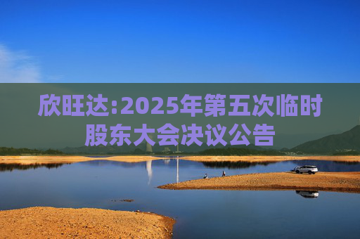 欣旺达:2025年第五次临时股东大会决议公告