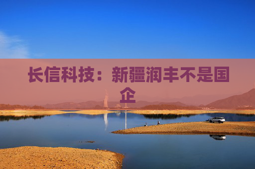 长信科技：新疆润丰不是国企
