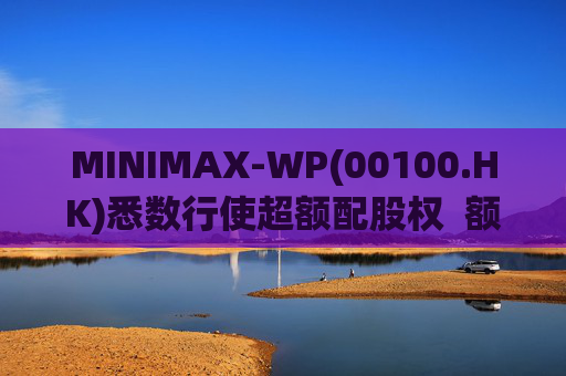 MINIMAX-WP(00100.HK)悉数行使超额配股权  额外筹资6.97亿港元