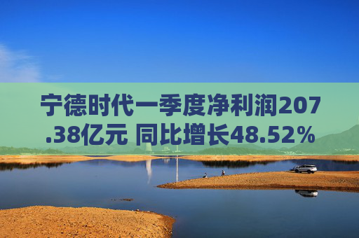 宁德时代一季度净利润207.38亿元 同比增长48.52%