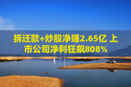 拆迁款+炒股净赚2.65亿 上市公司净利狂飙808%