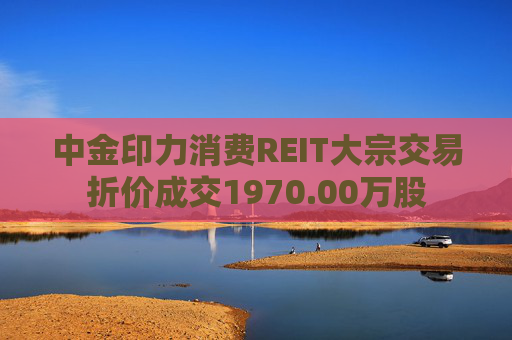 中金印力消费REIT大宗交易折价成交1970.00万股  第1张