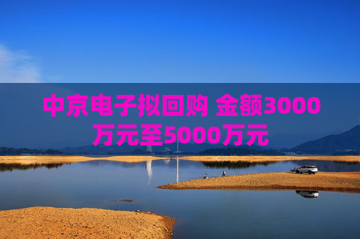 中京电子拟回购 金额3000万元至5000万元