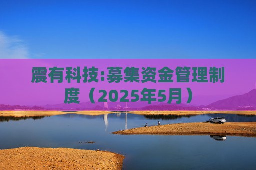 震有科技:募集资金管理制度(2025年5月)
