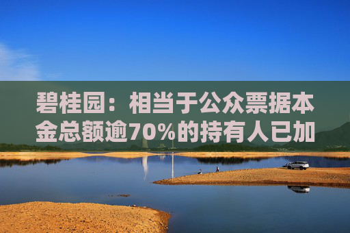 碧桂园:相当于公众票据本金总额逾70%的持有人已加入重组协议