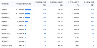 2025年国有大行合计被罚6.37亿元，中国银行被罚金额居首