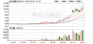 金开新能3月20日大宗交易成交2.08亿元