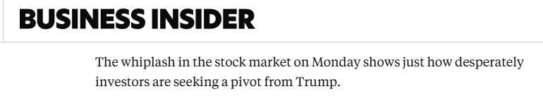 特朗普关税自残美国 美股竟靠“假新闻”救场 第2张 特朗普关税自残美国 美股竟靠“假新闻”救场 第2张