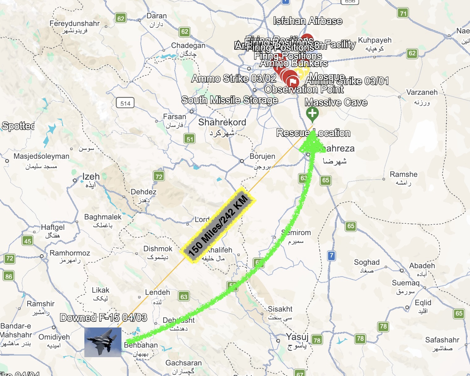 美国军事博主:F-15获救飞行员24小时内跋涉了150英里 第1张 美国军事博主:F-15获救飞行员24小时内跋涉了150英里 第1张